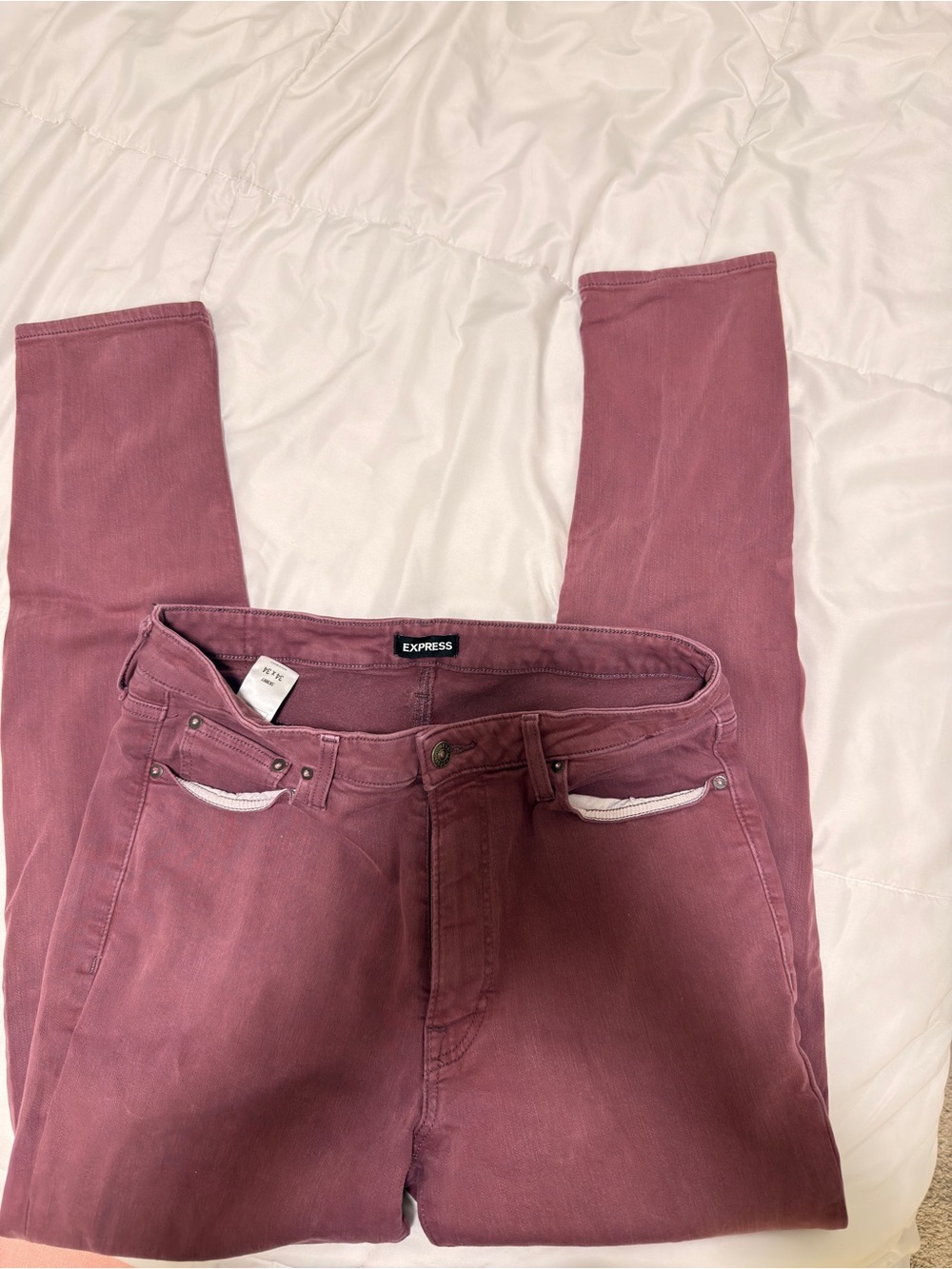 Express Skinny Jeans in Dusty Rose